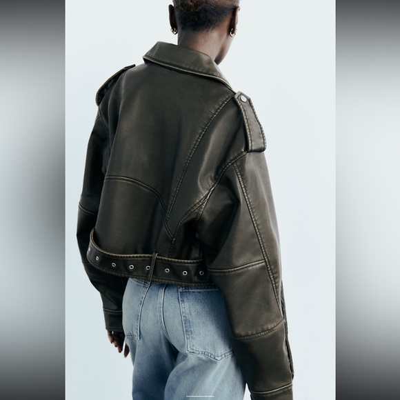 Zara leather jacket - Picture 4 of 4